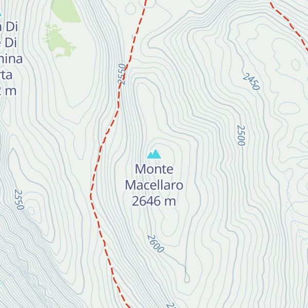 Map of Monte Macellaro