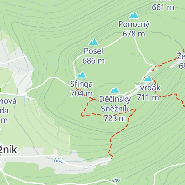 Map of Perníková chaloupka