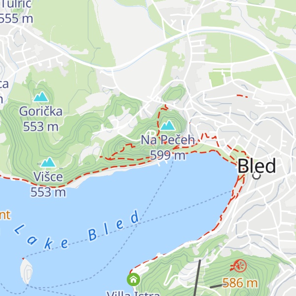 Map of Restavracija Blejski grad