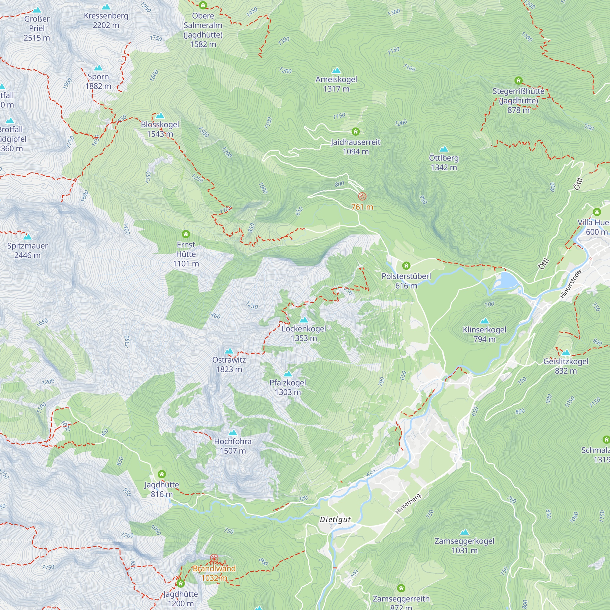 Fuchsgabelhütte (Jagdhütte) map