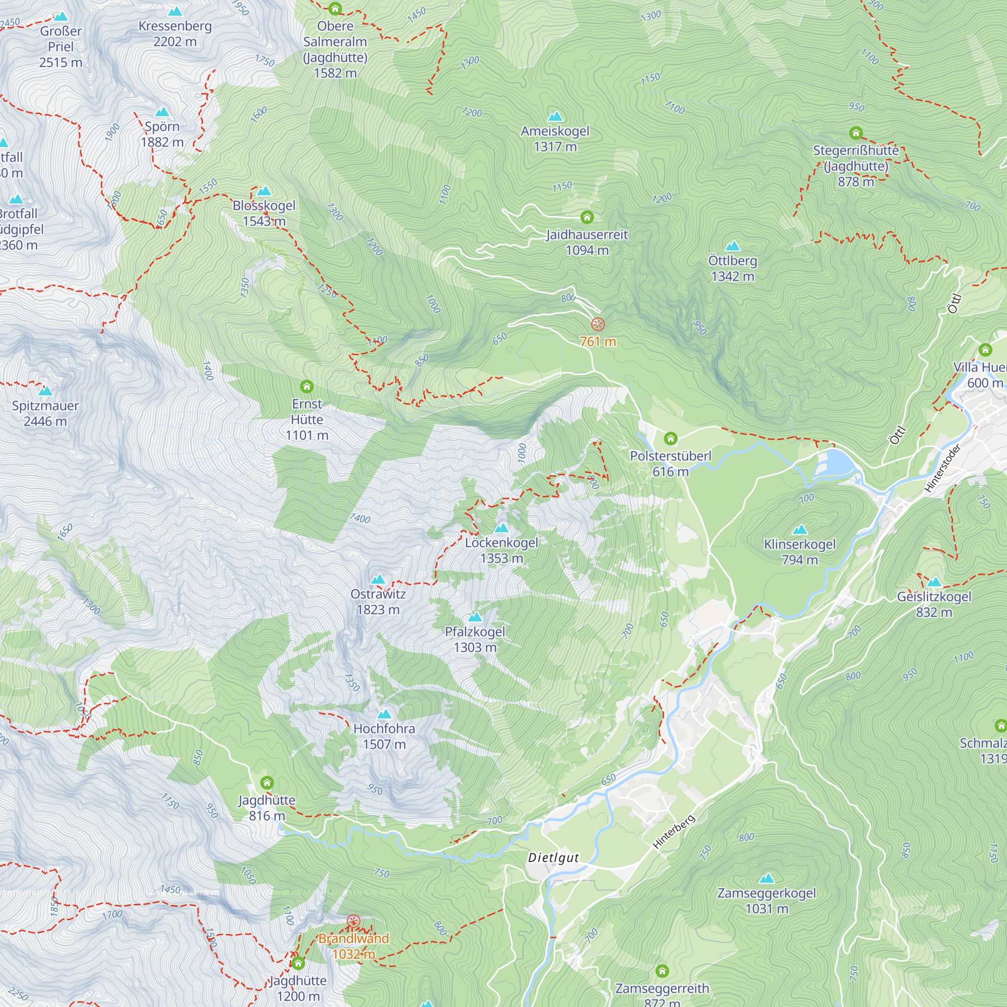 Fuchsgabelhütte (Jagdhütte) map