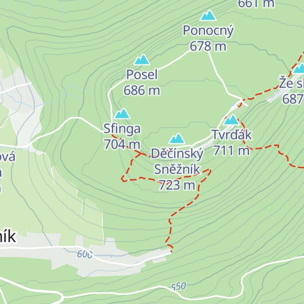 Map of Poslední stěna