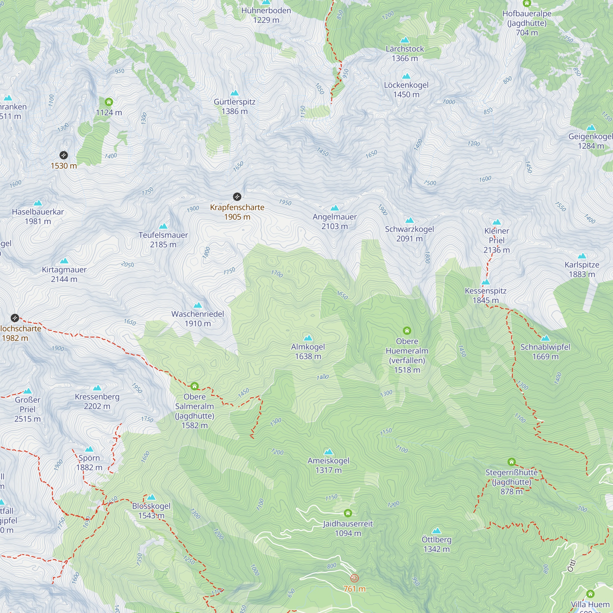Mandlalm map