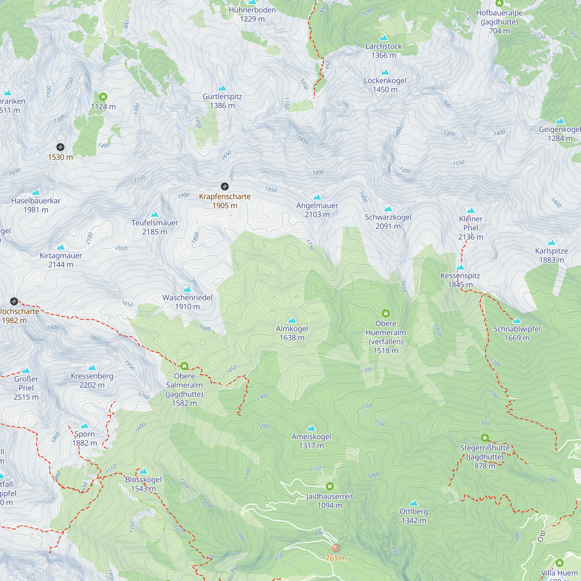 Mandlalm map