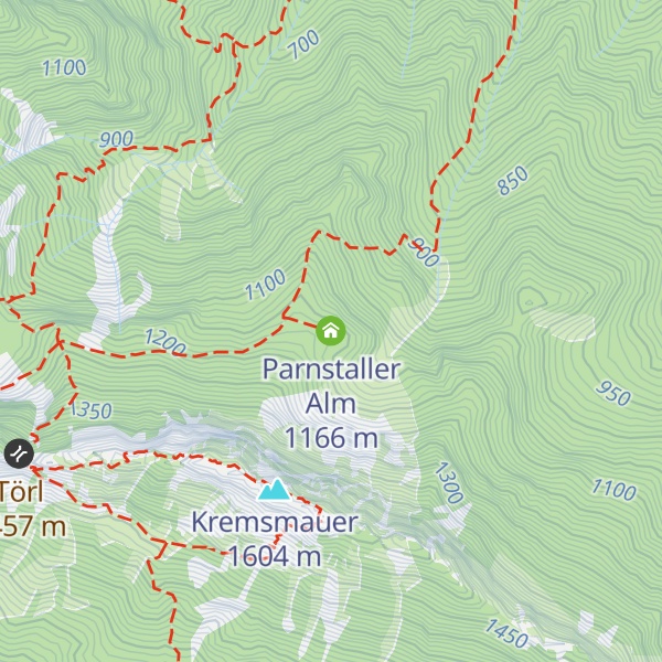 Map of Parnstaller Alm