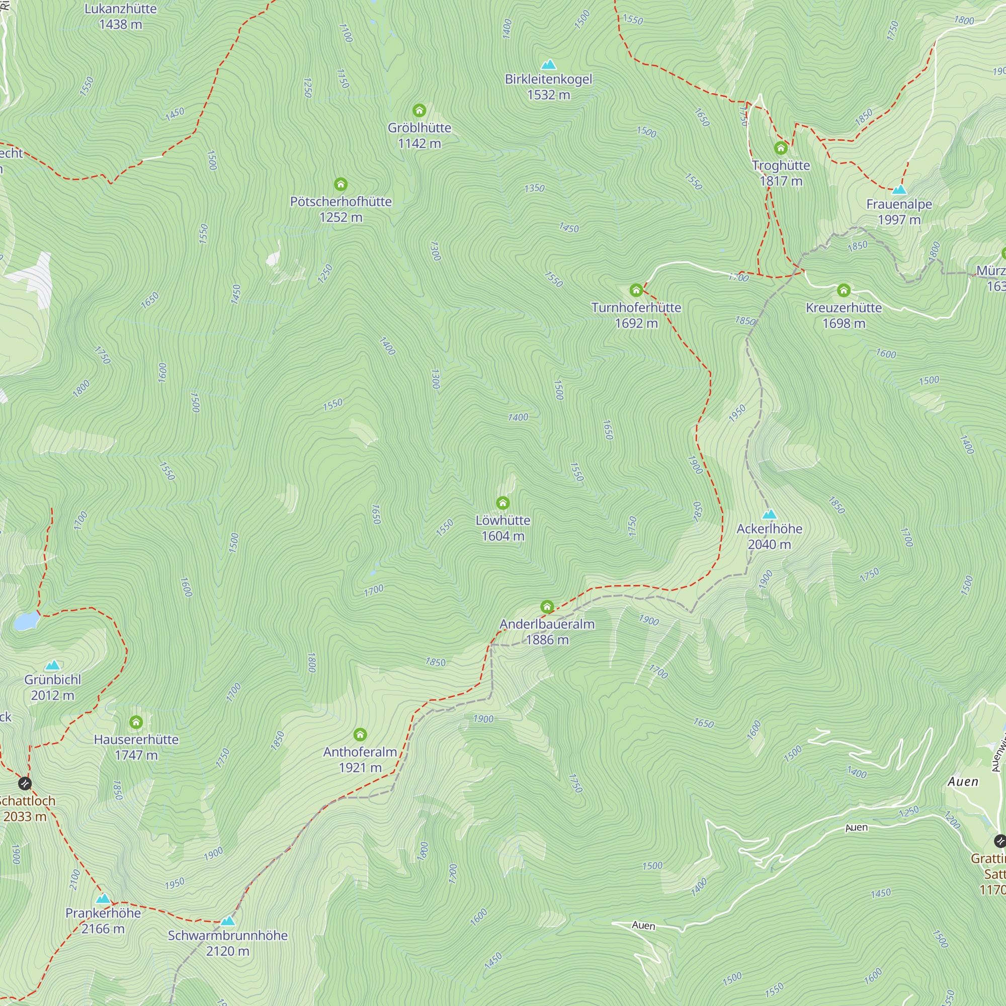 Löwhütte map