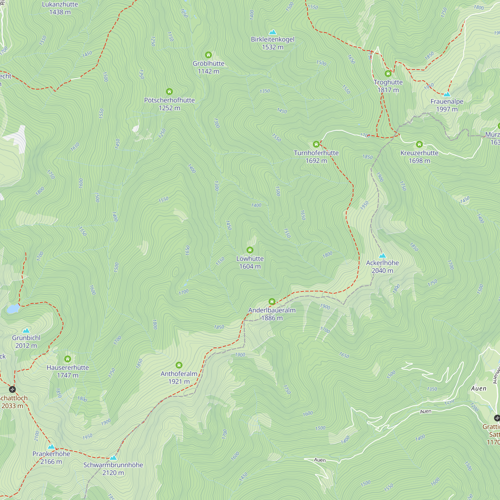 Löwhütte map