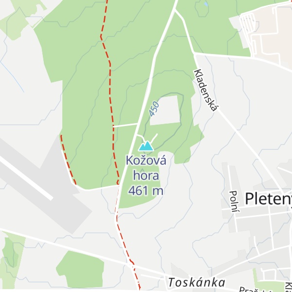 Map of Kožová hora