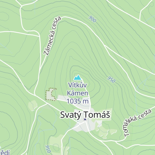 Map of Vítkův Kámen