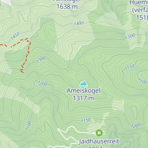 Map of Ameiskogelhütte