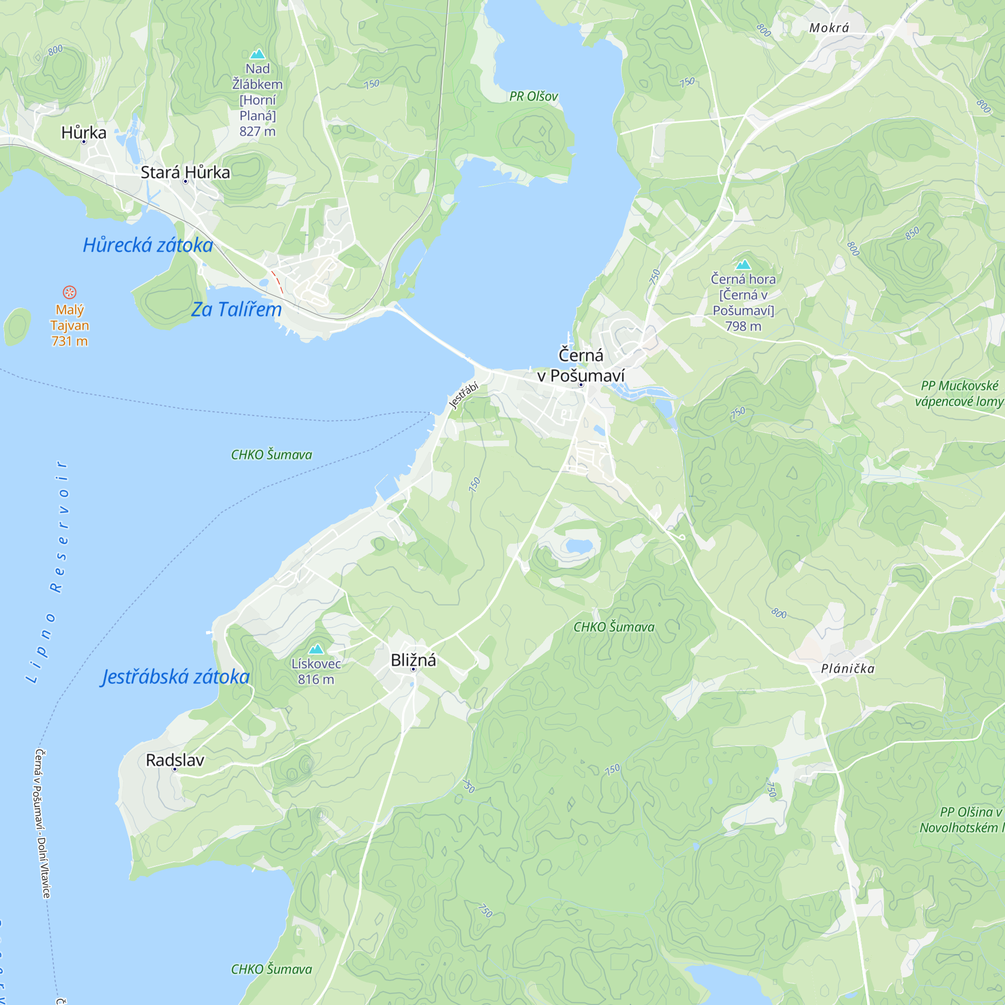 U Rozbouda map