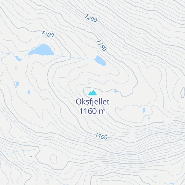 Map of Oksfjellet