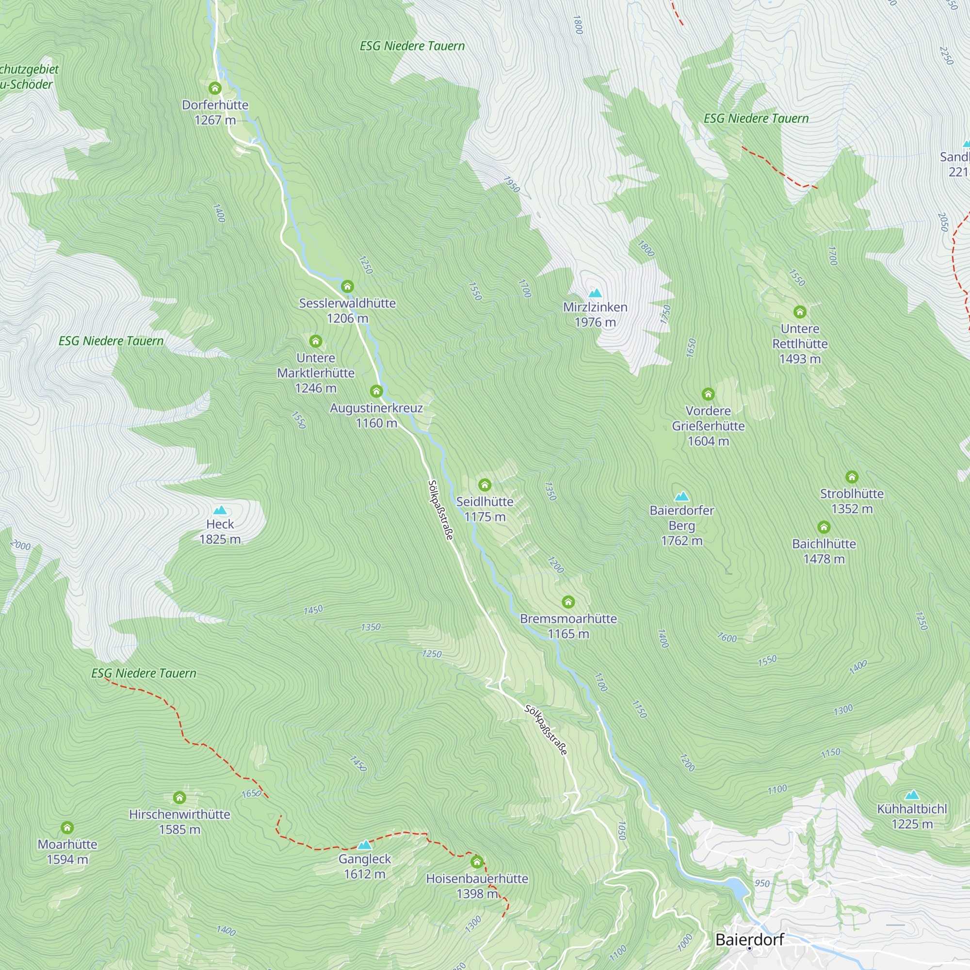 Seidlhütte map