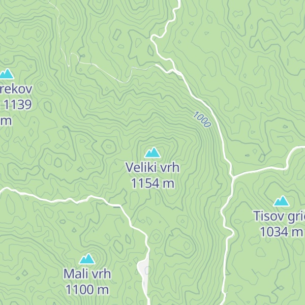 Map of Veliki vrh