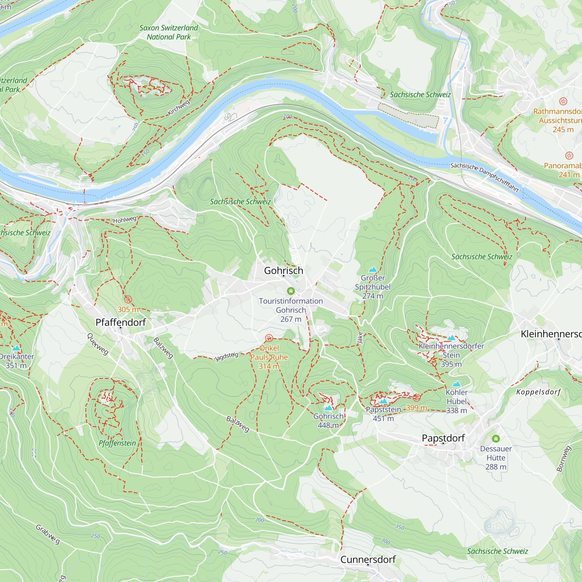 Touristinformation Gohrisch map