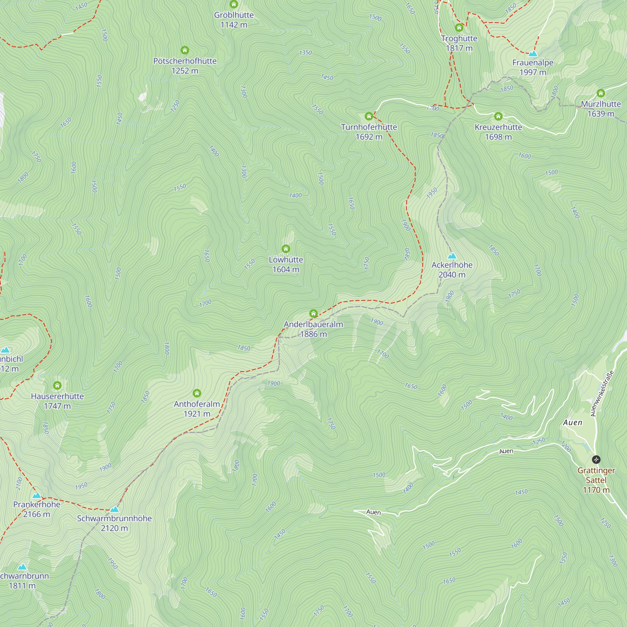 Anderlbaueralm map