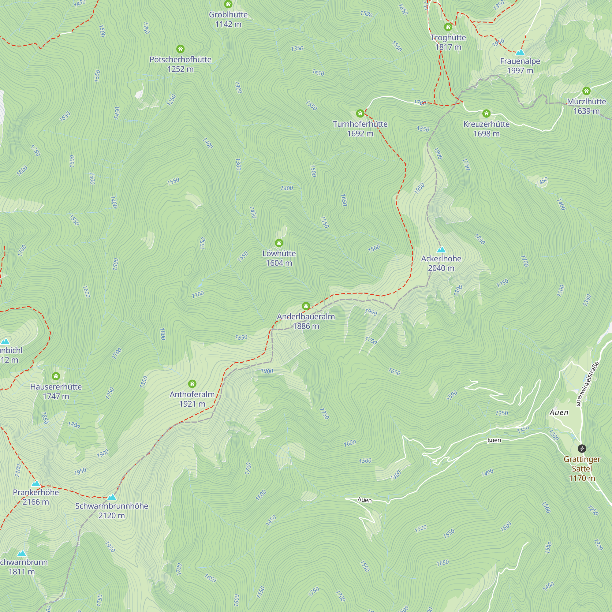 Anderlbaueralm map