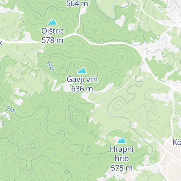 Map of Lovska koča