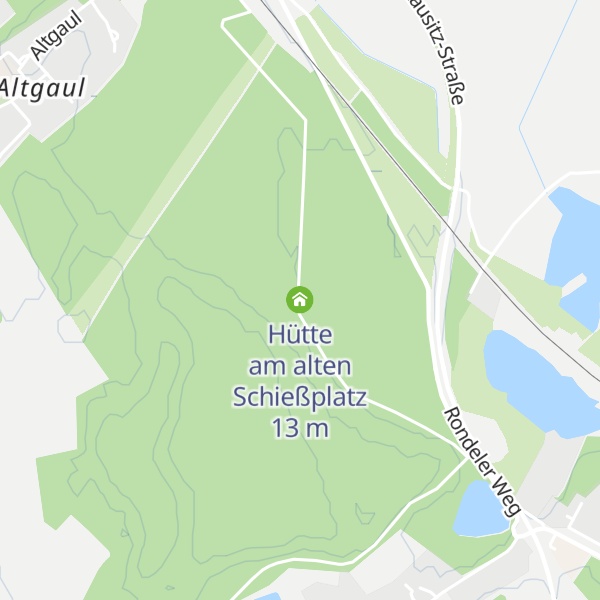 Map of Hütte am alten Schießplatz