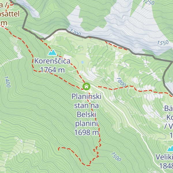 Map of Planinski stan na Belski planini
