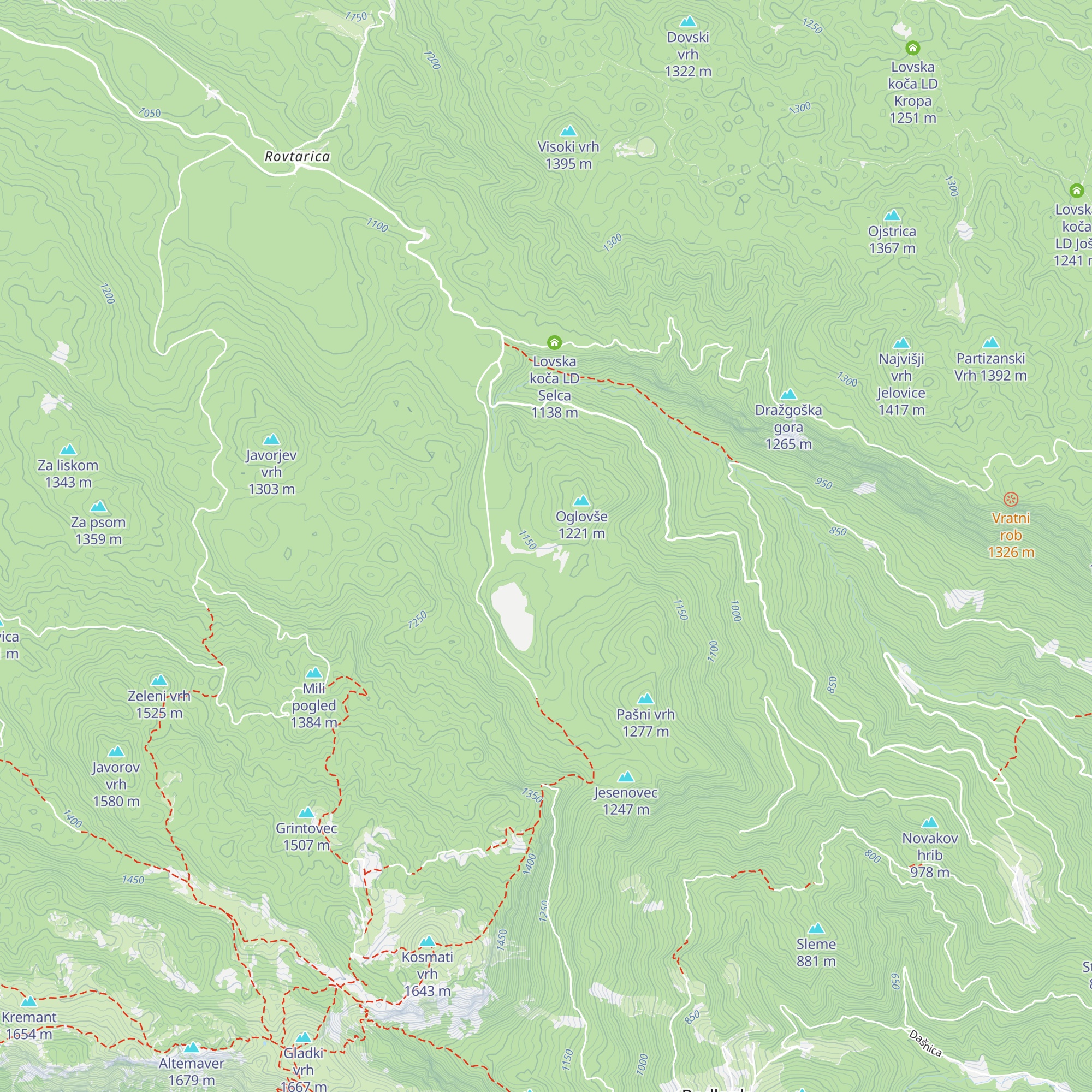 Mosti map