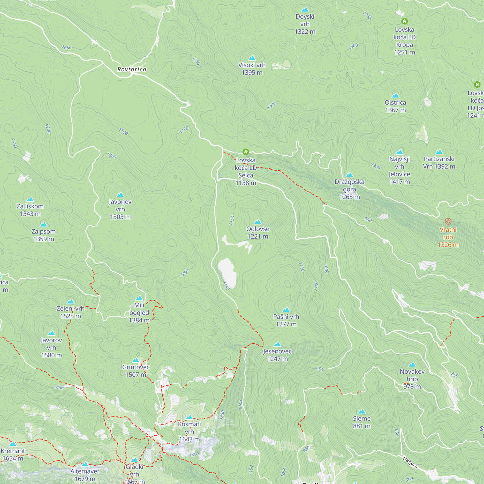 Mosti map
