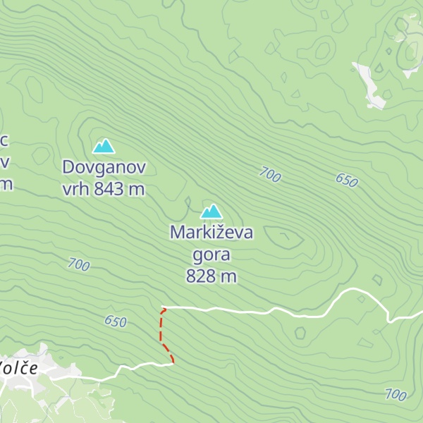 Map of Markiževa gora
