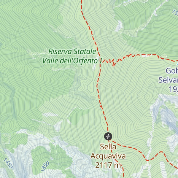 Map of Monte Cavallo