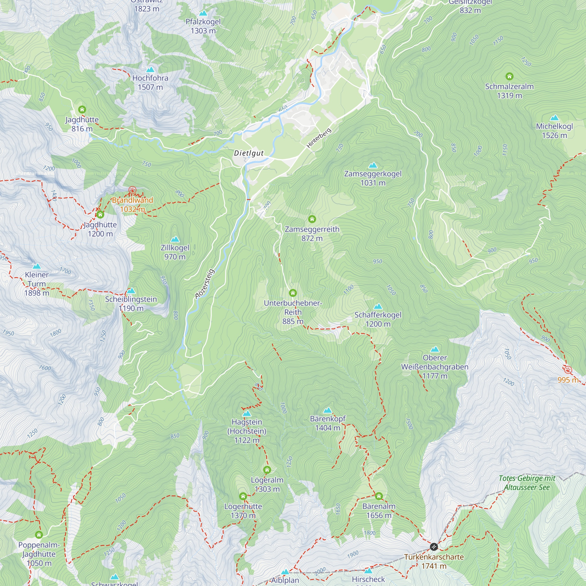 Unterbuchebner-Reith map