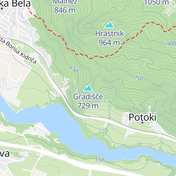 Map of Gradišče