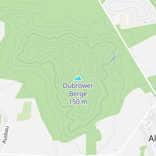 Map of Dubrower Berge
