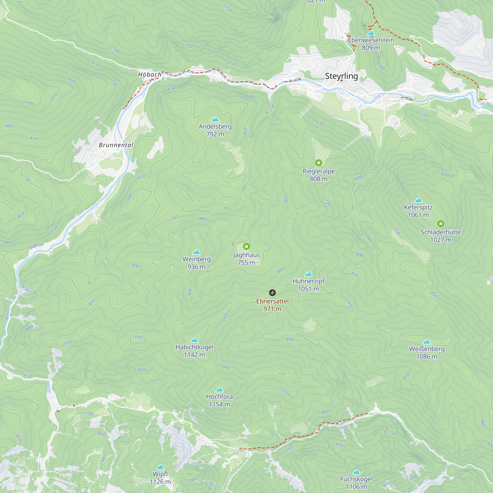 Jaghhaus map
