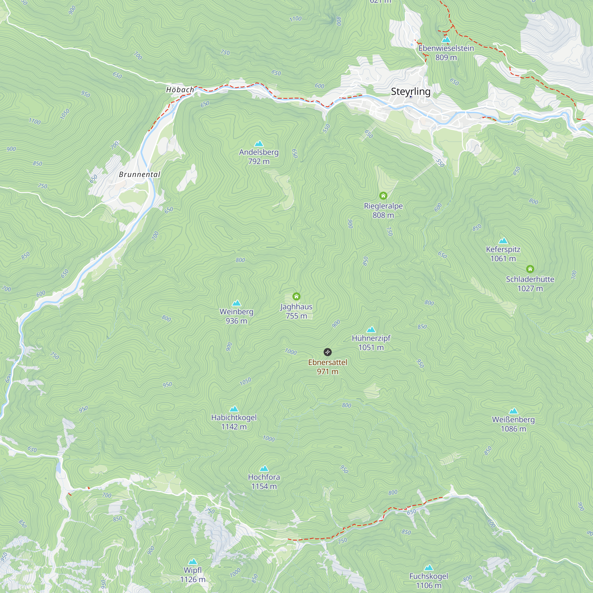 Jaghhaus map