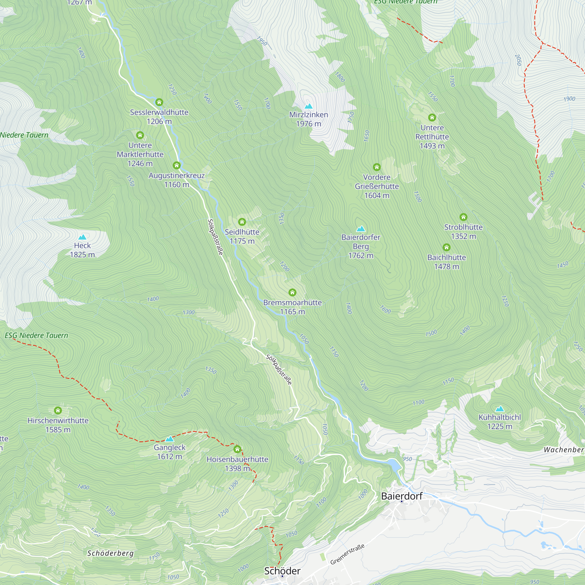 Bremsmoarhütte map