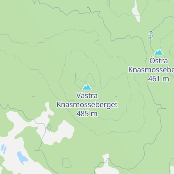 Map of Västra Knasmosseberget