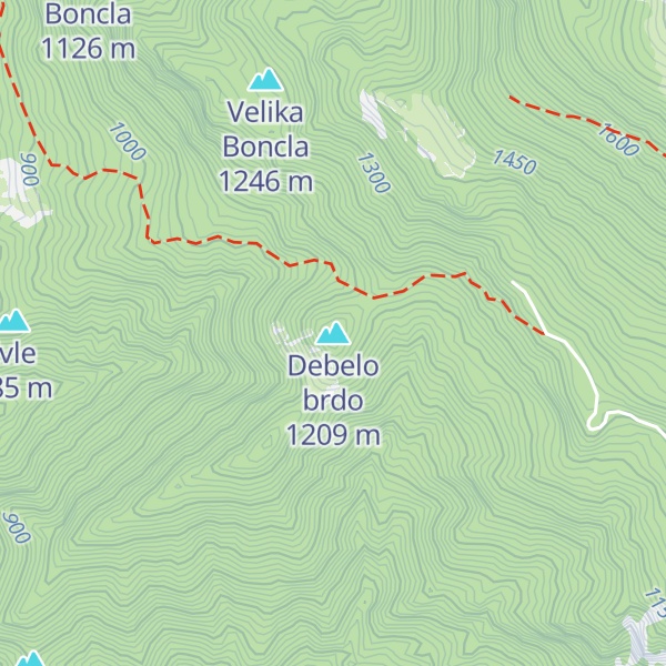 Map of Debelo brdo