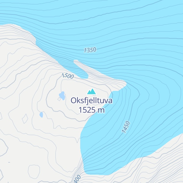 Map of Oksfjelltuva