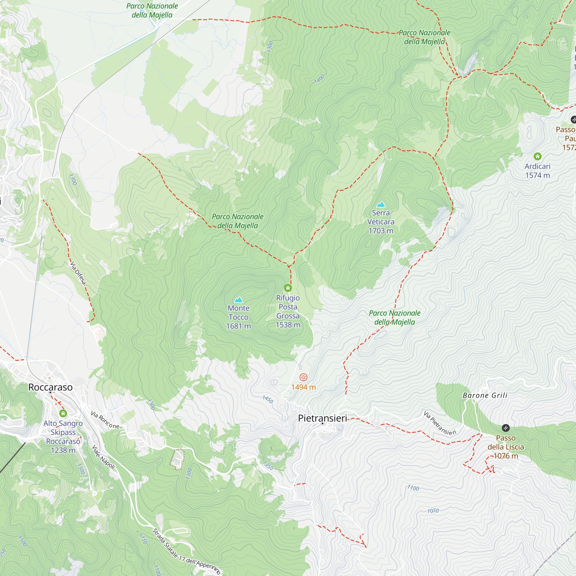 Rifugio Posta Grossa map