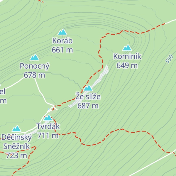 Map of Že slíže