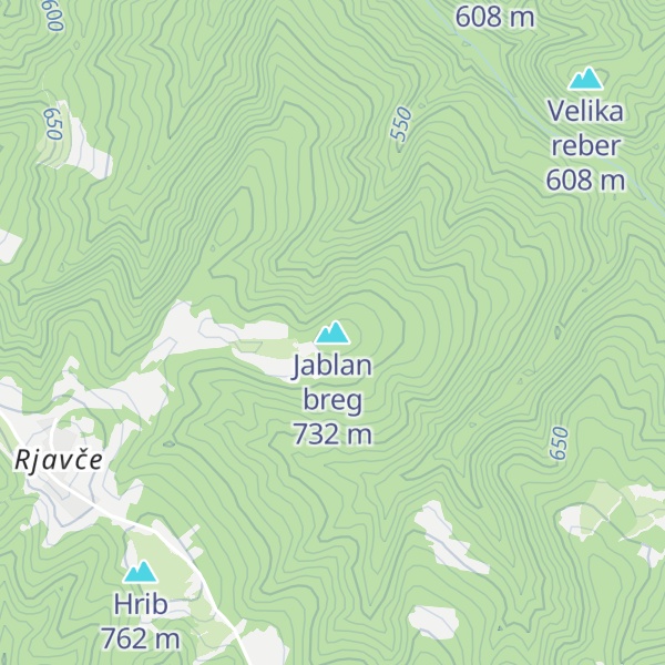 Map of Jablan breg