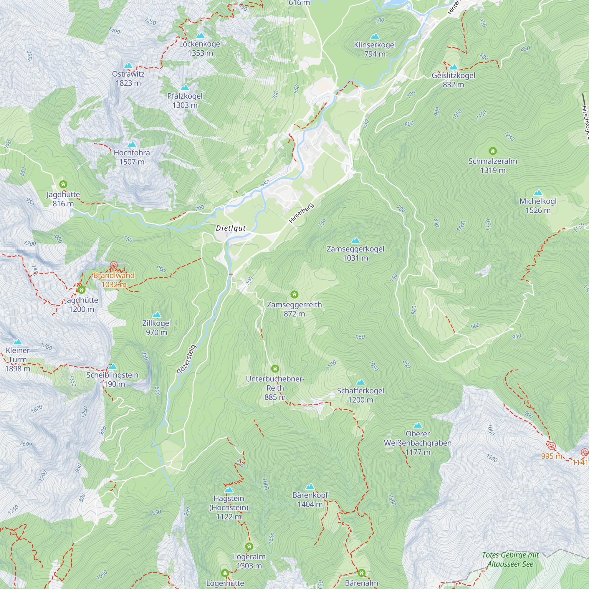 Zamseggerreith map