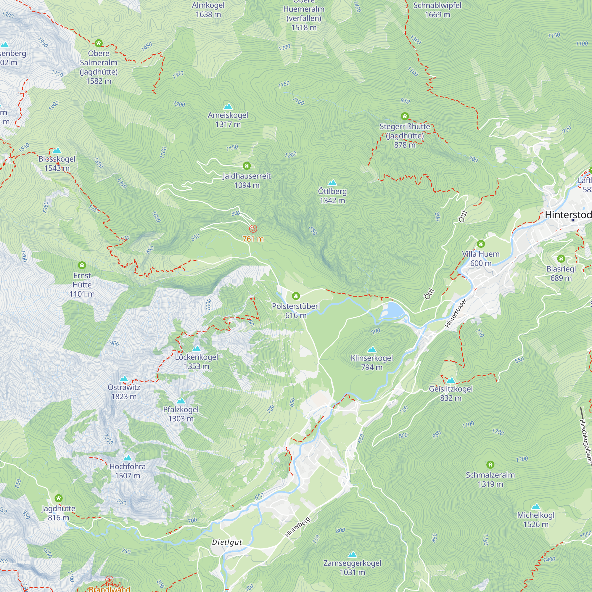 Polsterstüberl map