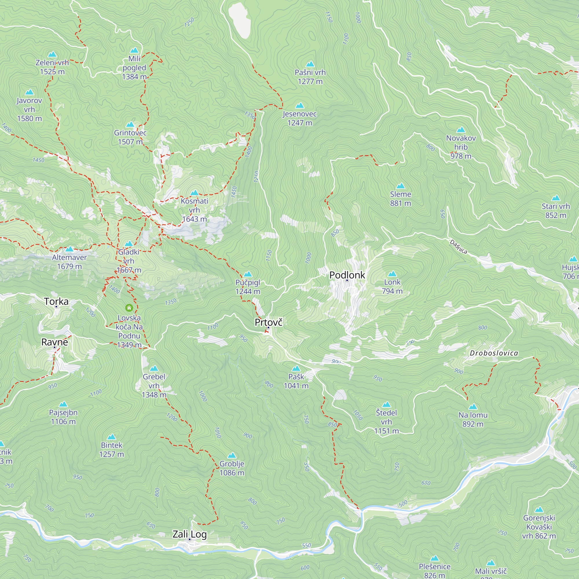 Lovska koča Na Toli map