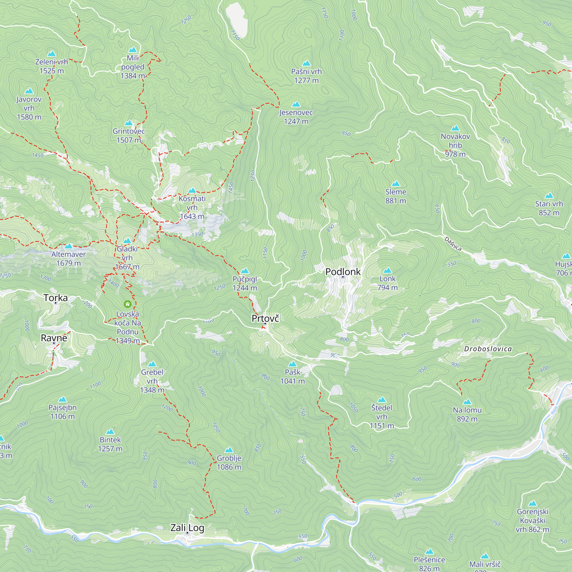 Lovska koča Na Toli map
