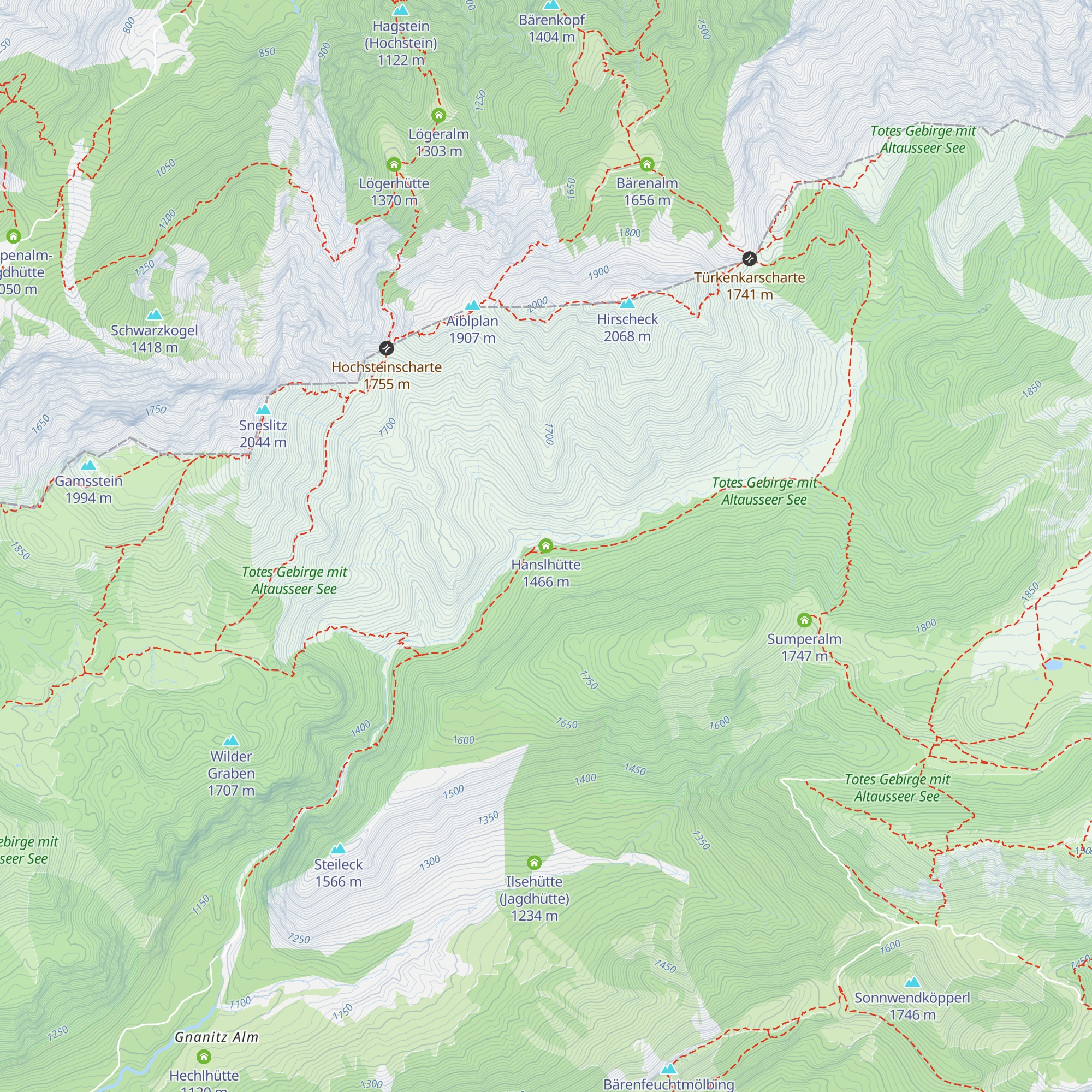 Hanslhütte map