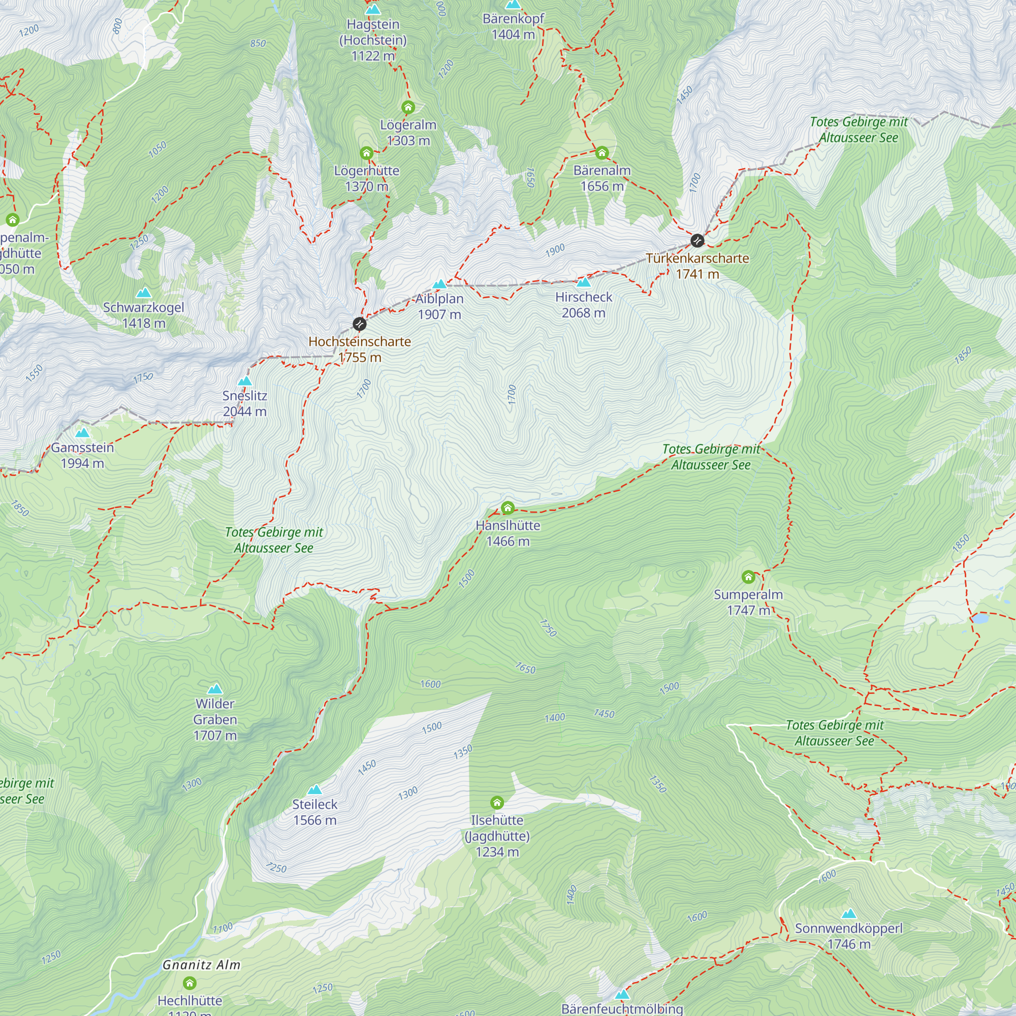Hanslhütte map