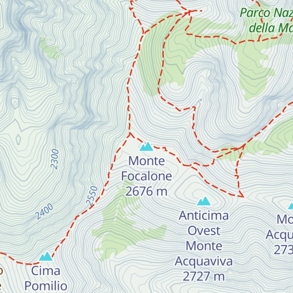 Map of Monte Focalone