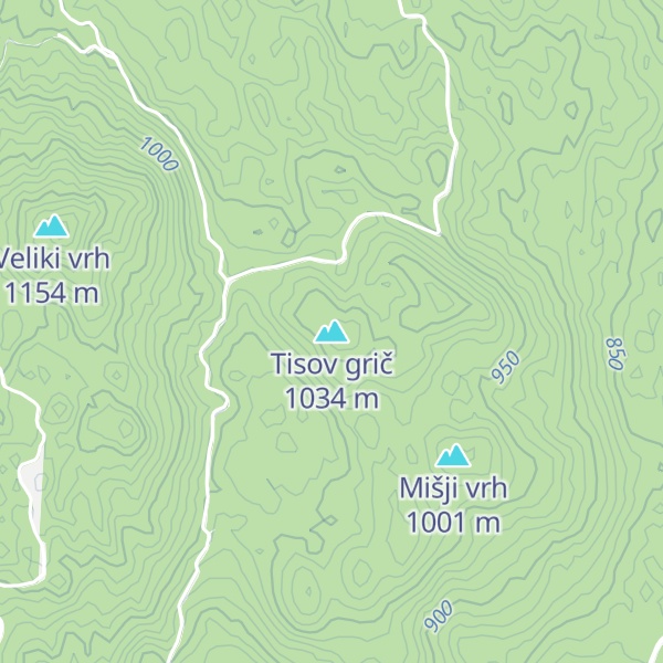 Map of Tisov grič