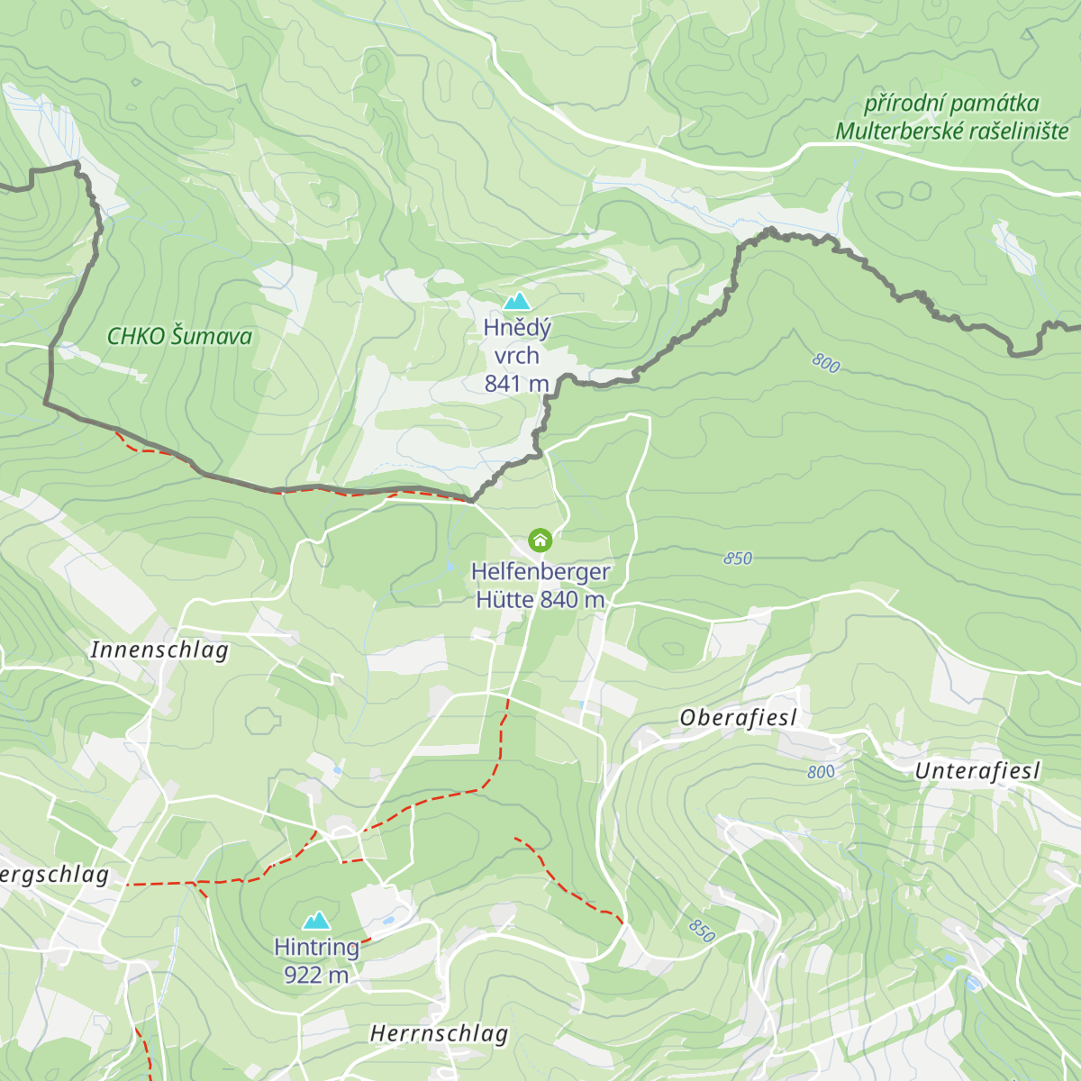 Helfenberger Hütte map