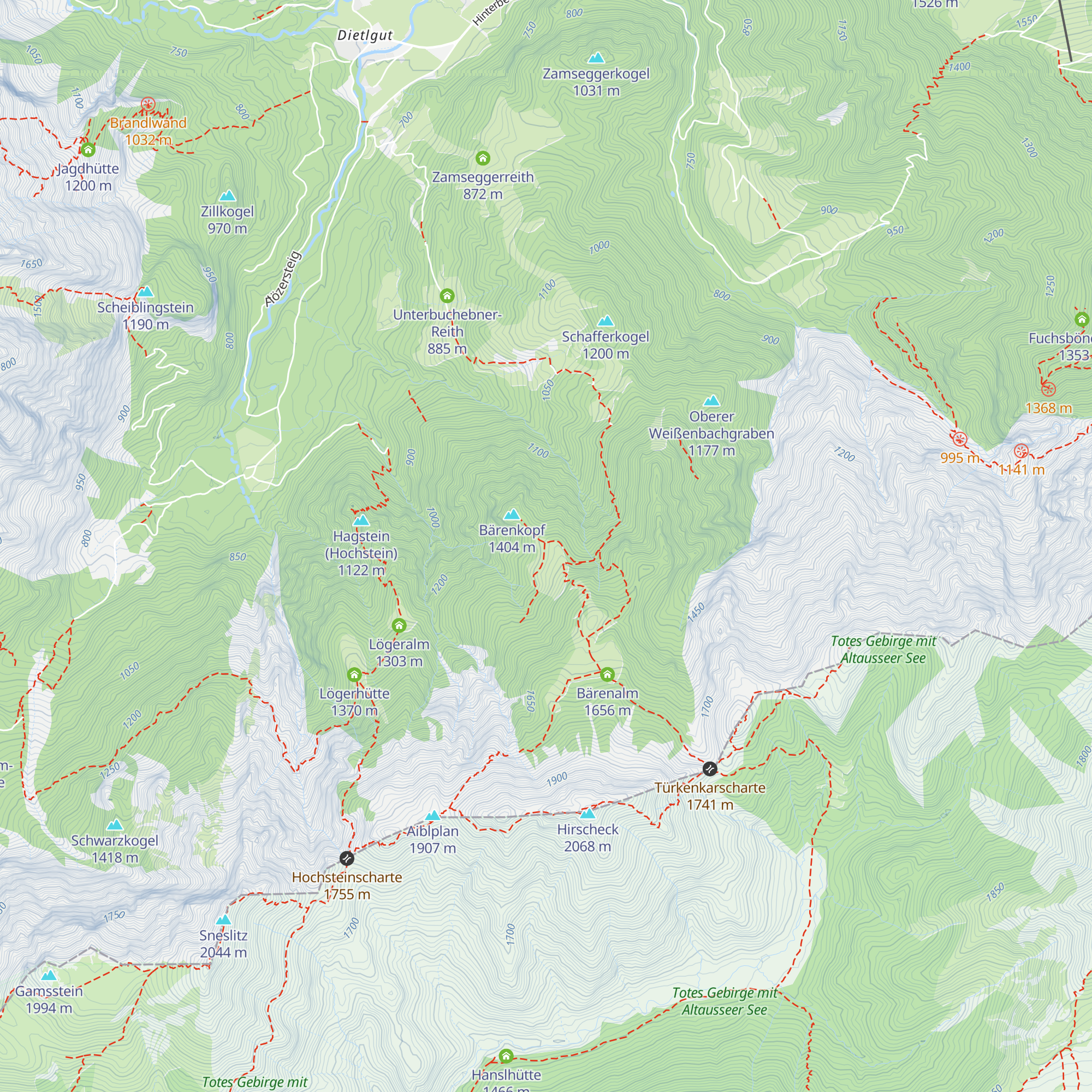 Peterhoferalm map